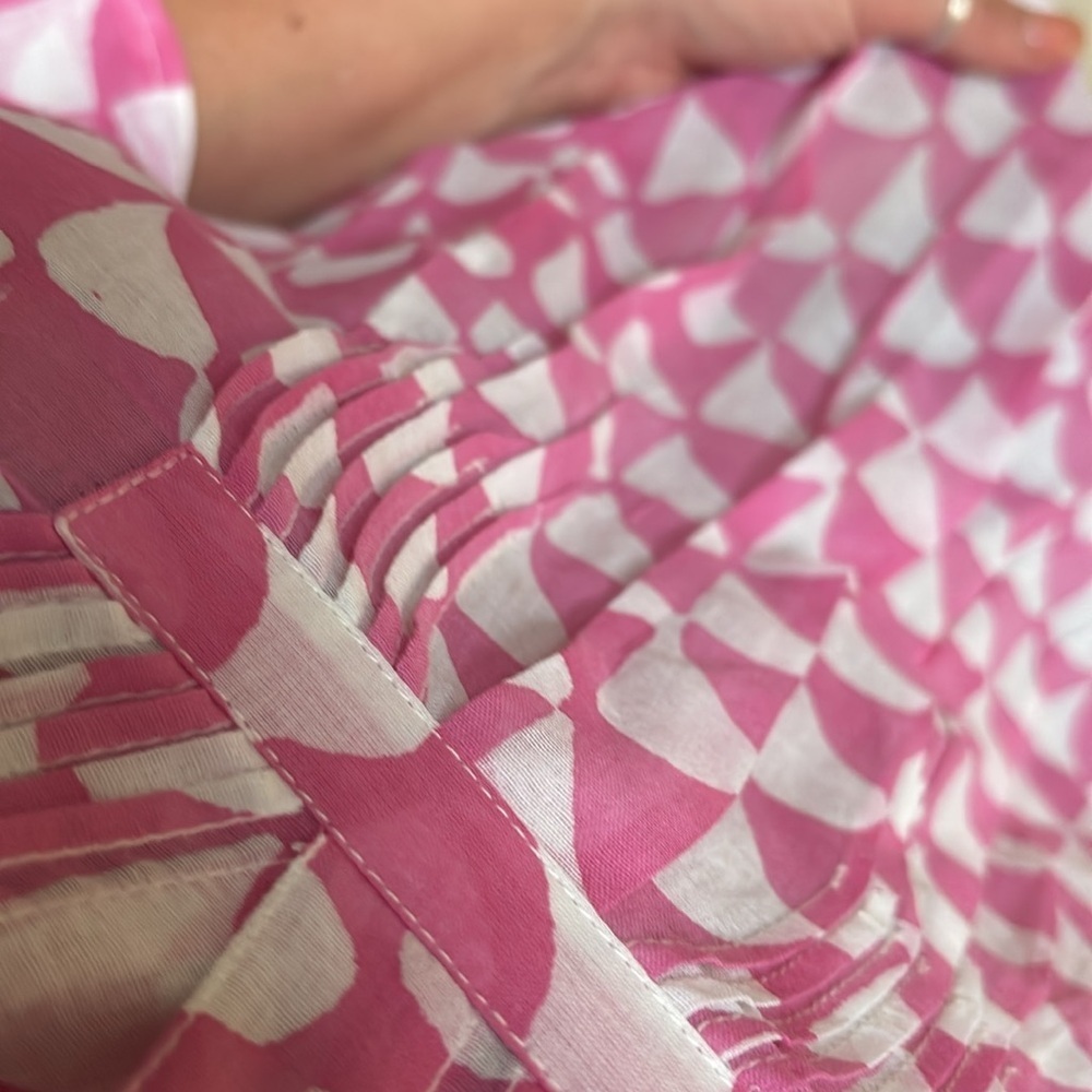 Oliphant Pink and White Women's Top - Picture 4 of 4